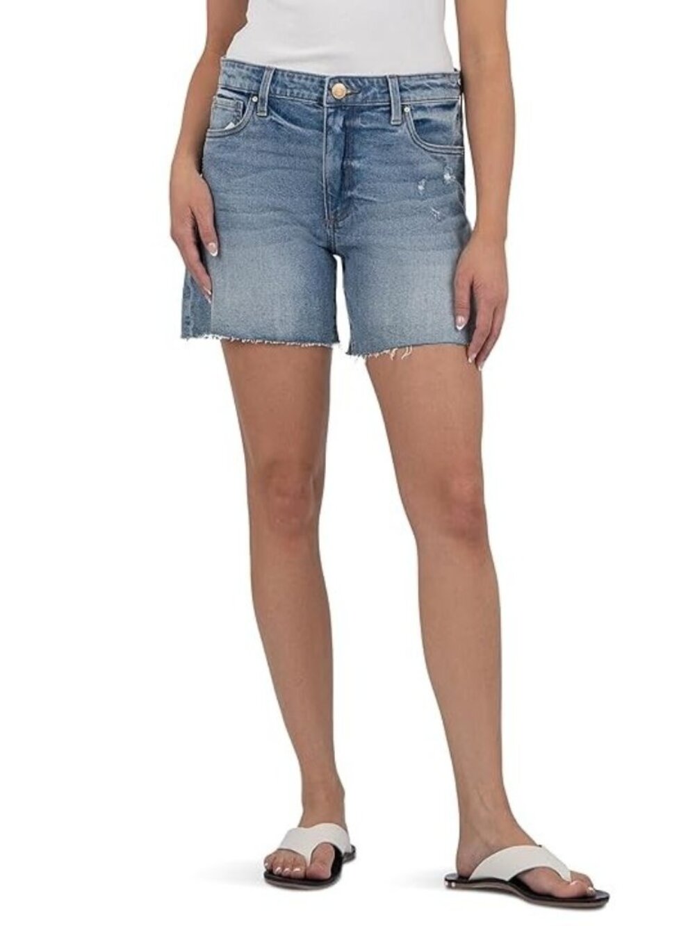 Kut From The Kloth Women's Size 8 High Rise Hailey Denim Cut Off Shorts NEW